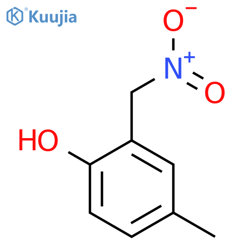 4-methyl-2-(nitromethyl)phenol structure