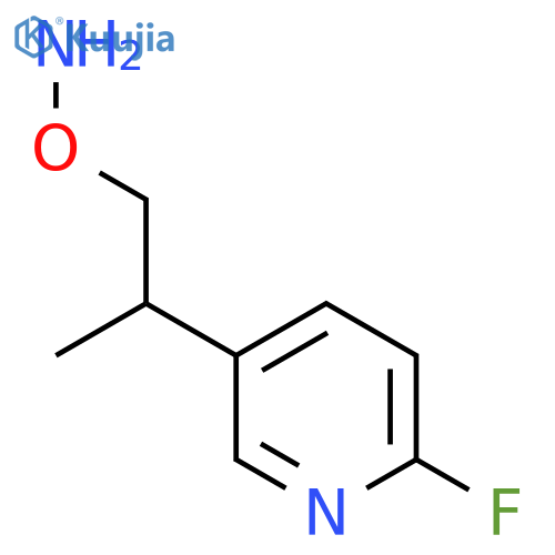 O-2-(6-fluoropyridin-3-yl)propylhydroxylamine structure