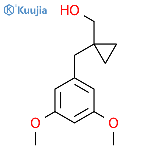 {1-(3,5-dimethoxyphenyl)methylcyclopropyl}methanol structure
