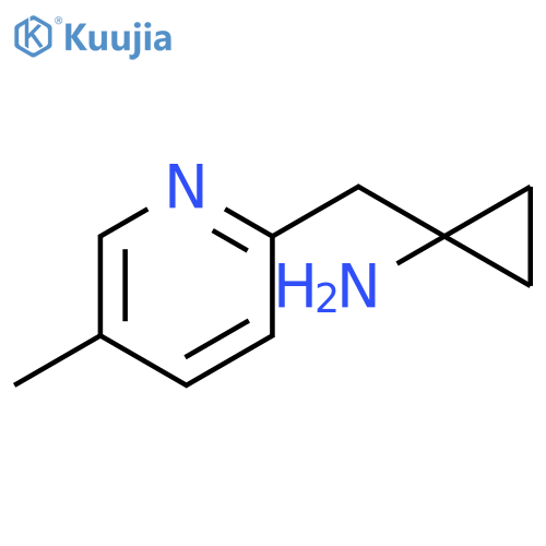 1-(5-methylpyridin-2-yl)methylcyclopropan-1-amine structure