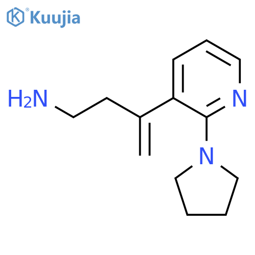 3-2-(pyrrolidin-1-yl)pyridin-3-ylbut-3-en-1-amine structure