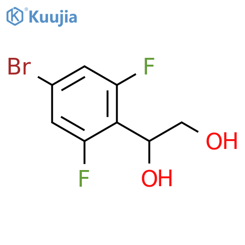 1-(4-bromo-2,6-difluorophenyl)ethane-1,2-diol structure