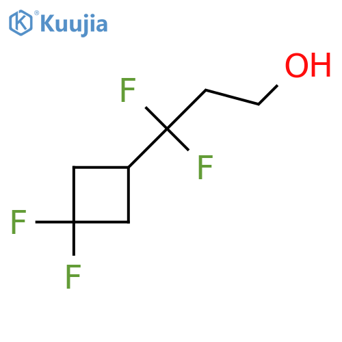 3-(3,3-difluorocyclobutyl)-3,3-difluoropropan-1-ol structure