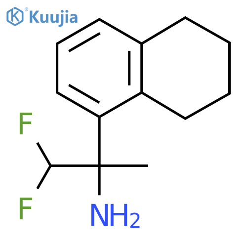 1,1-difluoro-2-(5,6,7,8-tetrahydronaphthalen-1-yl)propan-2-amine structure