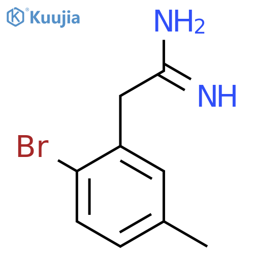 2-(2-bromo-5-methylphenyl)ethanimidamide structure