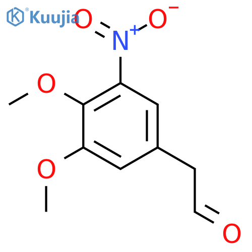 2-(3,4-dimethoxy-5-nitrophenyl)acetaldehyde structure