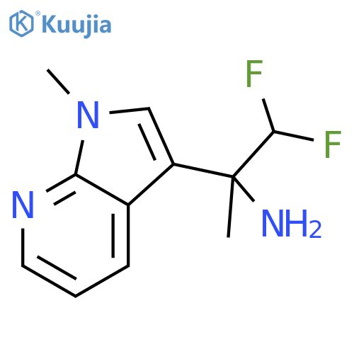 1,1-difluoro-2-{1-methyl-1H-pyrrolo2,3-bpyridin-3-yl}propan-2-amine structure