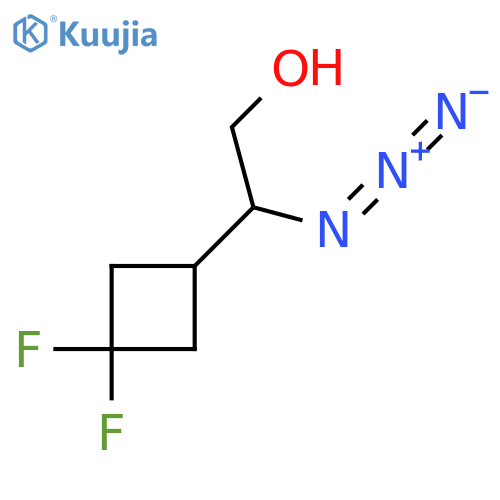 2-azido-2-(3,3-difluorocyclobutyl)ethan-1-ol structure