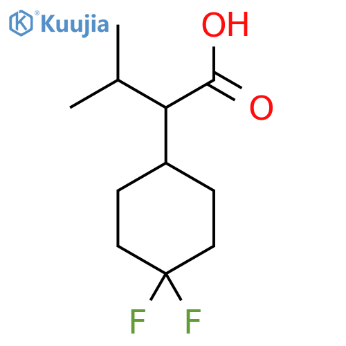 2-(4,4-difluorocyclohexyl)-3-methylbutanoic acid structure