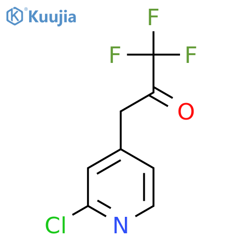 3-(2-chloropyridin-4-yl)-1,1,1-trifluoropropan-2-one structure