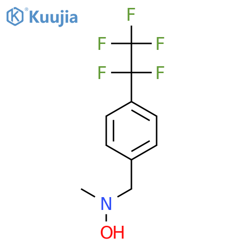 N-methyl-N-{4-(pentafluoroethyl)phenylmethyl}hydroxylamine structure