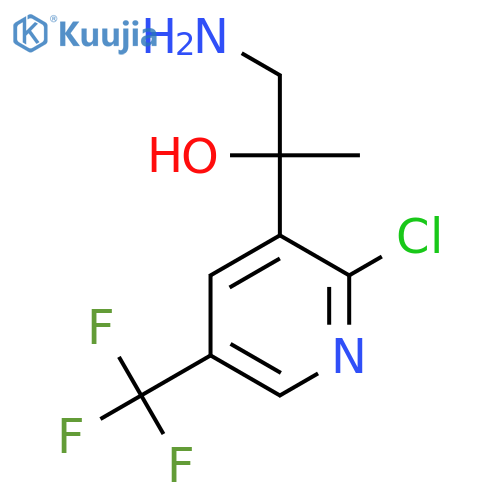 1-amino-2-2-chloro-5-(trifluoromethyl)pyridin-3-ylpropan-2-ol structure