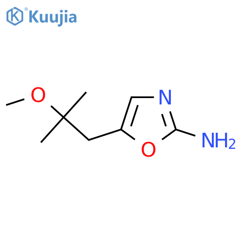 5-(2-methoxy-2-methylpropyl)-1,3-oxazol-2-amine structure