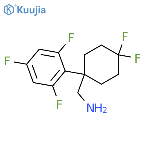 4,4-difluoro-1-(2,4,6-trifluorophenyl)cyclohexylmethanamine structure