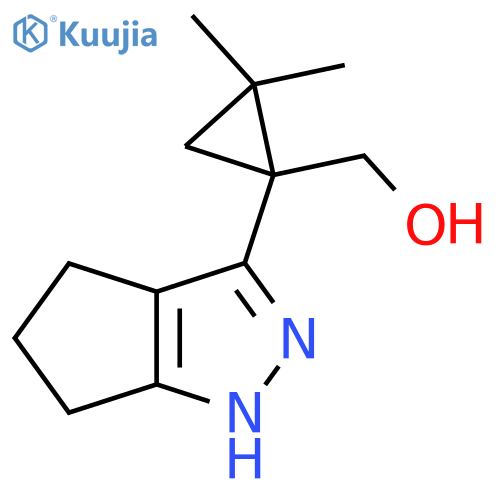 (1-{1H,4H,5H,6H-cyclopentacpyrazol-3-yl}-2,2-dimethylcyclopropyl)methanol structure
