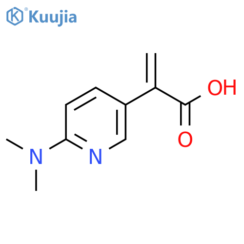 2-6-(dimethylamino)pyridin-3-ylprop-2-enoic acid structure