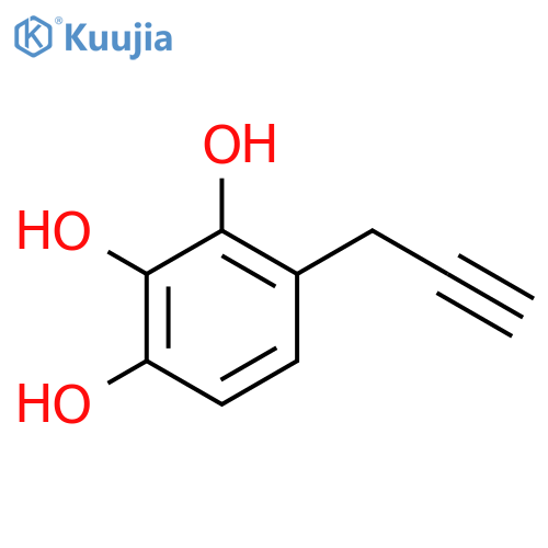 4-(prop-2-yn-1-yl)benzene-1,2,3-triol structure