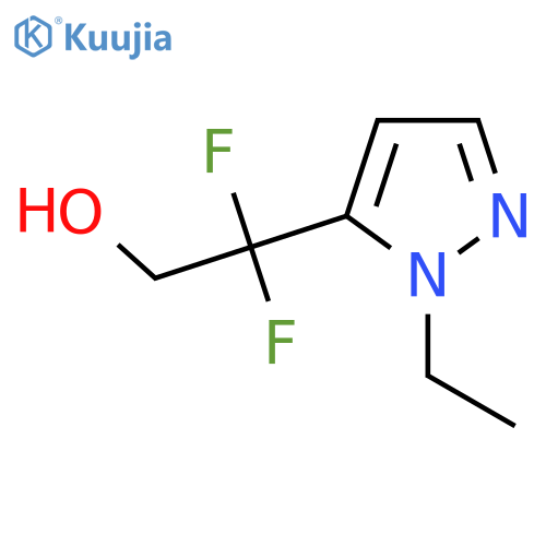 2-(1-ethyl-1H-pyrazol-5-yl)-2,2-difluoroethan-1-ol structure
