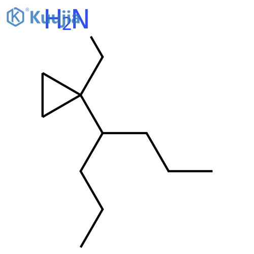 1-(heptan-4-yl)cyclopropylmethanamine structure