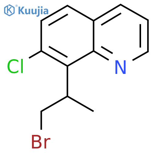 8-(1-bromopropan-2-yl)-7-chloroquinoline structure