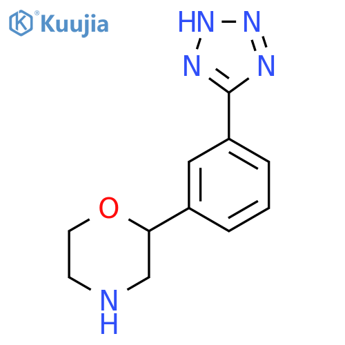 2-3-(1H-1,2,3,4-tetrazol-5-yl)phenylmorpholine structure