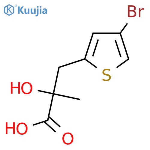 3-(4-bromothiophen-2-yl)-2-hydroxy-2-methylpropanoic acid structure