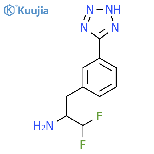 1,1-difluoro-3-3-(1H-1,2,3,4-tetrazol-5-yl)phenylpropan-2-amine structure