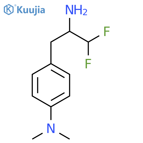 4-(2-amino-3,3-difluoropropyl)-N,N-dimethylaniline structure
