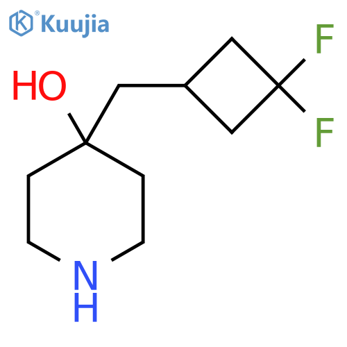 4-(3,3-difluorocyclobutyl)methylpiperidin-4-ol structure