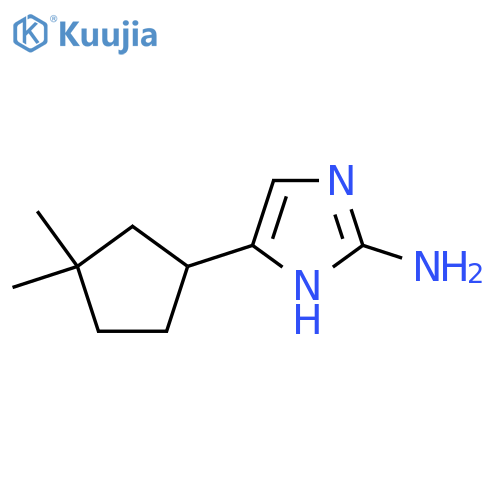 5-(3,3-dimethylcyclopentyl)-1H-imidazol-2-amine structure
