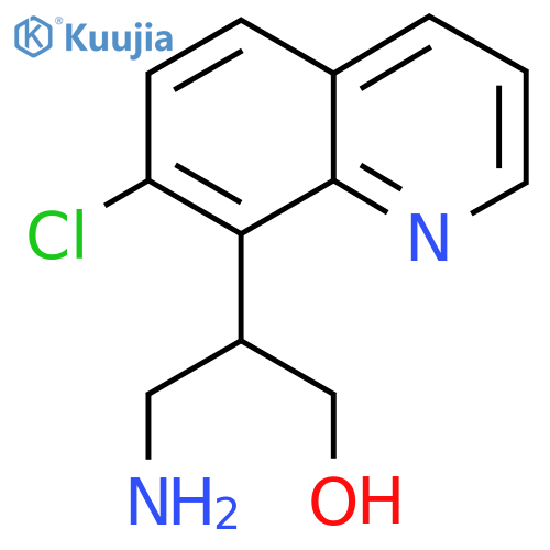 3-amino-2-(7-chloroquinolin-8-yl)propan-1-ol structure