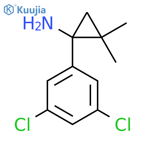 1-(3,5-dichlorophenyl)-2,2-dimethylcyclopropan-1-amine structure