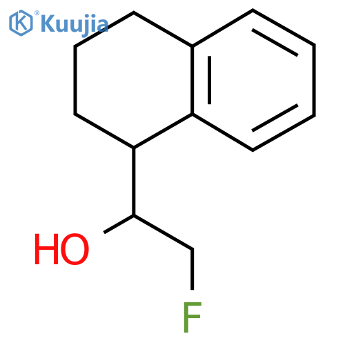 2-fluoro-1-(1,2,3,4-tetrahydronaphthalen-1-yl)ethan-1-ol structure