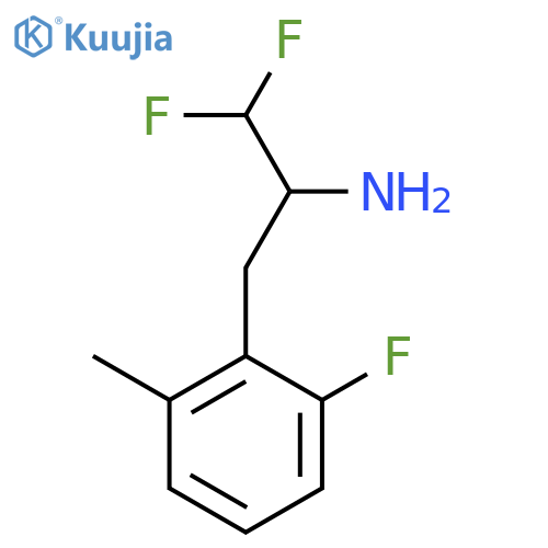 1,1-difluoro-3-(2-fluoro-6-methylphenyl)propan-2-amine structure