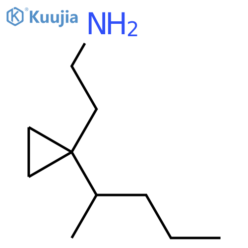 2-1-(pentan-2-yl)cyclopropylethan-1-amine structure