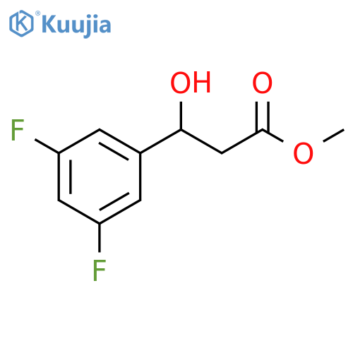 Methyl 3-(3,5-difluorophenyl)-3-hydroxypropanoate structure