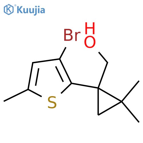 1-(3-bromo-5-methylthiophen-2-yl)-2,2-dimethylcyclopropylmethanol structure