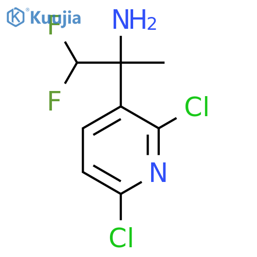 2-(2,6-dichloropyridin-3-yl)-1,1-difluoropropan-2-amine structure