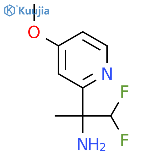 1,1-difluoro-2-(4-methoxypyridin-2-yl)propan-2-amine structure