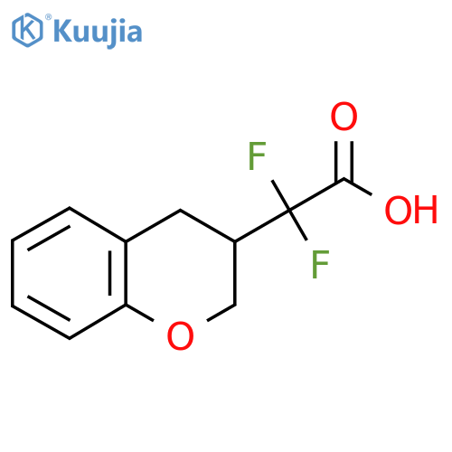2-(3,4-dihydro-2H-1-benzopyran-3-yl)-2,2-difluoroacetic acid structure