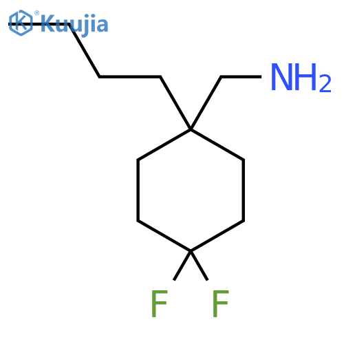 (1-Butyl-4,4-difluorocyclohexyl)methanamine structure