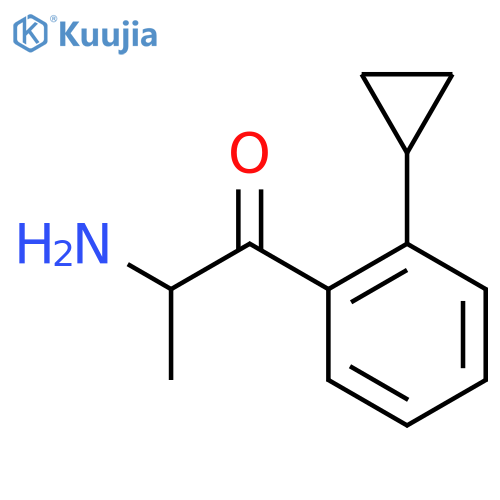 2-amino-1-(2-cyclopropylphenyl)propan-1-one structure