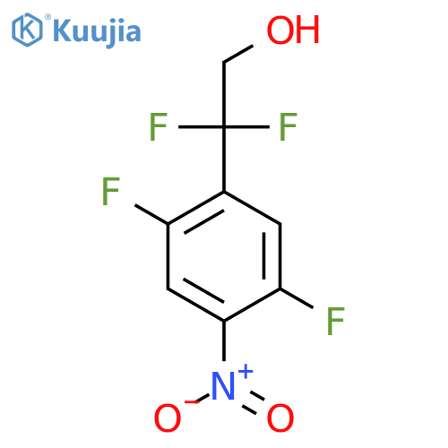 2-(2,5-difluoro-4-nitrophenyl)-2,2-difluoroethan-1-ol structure