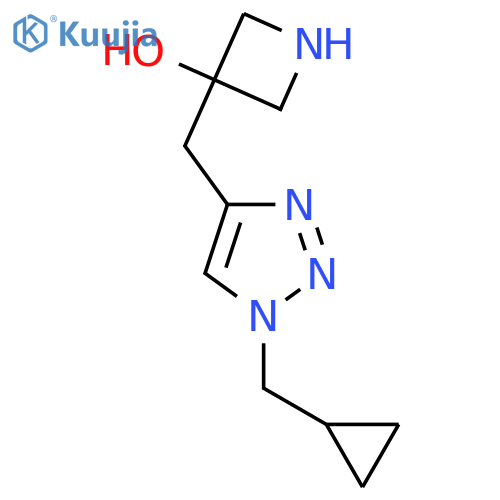 3-{1-(cyclopropylmethyl)-1H-1,2,3-triazol-4-ylmethyl}azetidin-3-ol structure