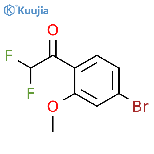 1-(4-bromo-2-methoxyphenyl)-2,2-difluoroethan-1-one structure