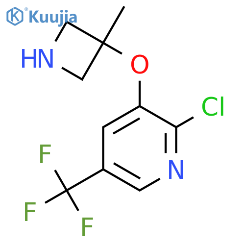 2-chloro-3-(3-methylazetidin-3-yl)oxy-5-(trifluoromethyl)pyridine structure