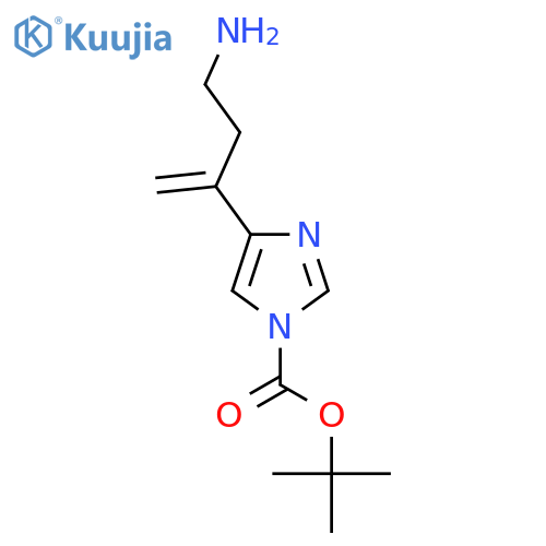 tert-butyl 4-(4-aminobut-1-en-2-yl)-1H-imidazole-1-carboxylate structure
