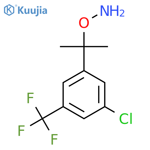 O-{2-[3-chloro-5-(trifluoromethyl)phenyl]propan-2-yl}hydroxylamine structure