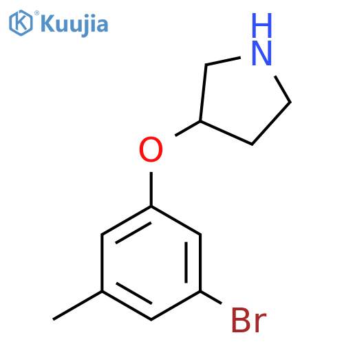 3-(3-bromo-5-methylphenoxy)pyrrolidine structure