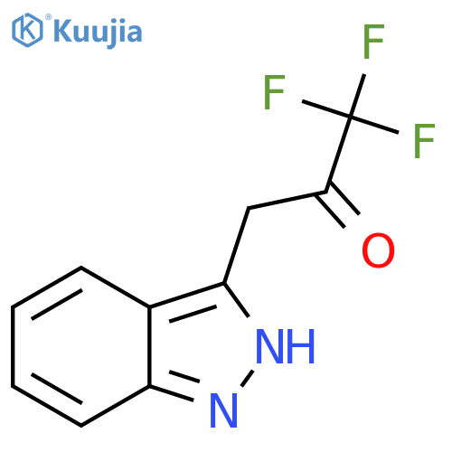 1,1,1-trifluoro-3-(1H-indazol-3-yl)propan-2-one structure